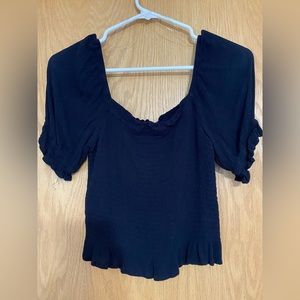 Black Crop Top Size small worn once
